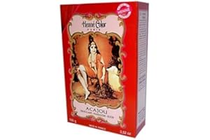 Henna Färbepulver Mahagoni Acajou 100g von Dragonspice Naturwaren