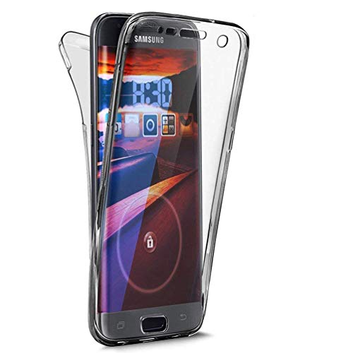 Preisvergleich Produktbild Homikon 360 Grad Fullbody Siliko Hülle Durchsichtige Handyhülle Ganzkörper-Koffer Komplettschutz Schutzhülle Vorne & Hinten Rundum Case Cover Tasche Etui für Samsung Galaxy S8 Plus - Schwarz