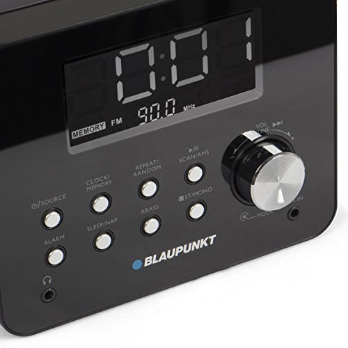 BLAUPUNKT CDR 10 BK CD Uhrenradio (UKW, AMS, Dimmbares Display, Snooze, AUX-In) schwarz - 4