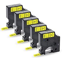 8 Nastri Compatibili Dymo D1 12mm - Nero Su Bianco, 7m, Per LabelManager 160, 420P, 450 Duo - Foto 10