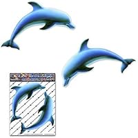 Delphin kleine Tier Fisch Surf Meer Aufkleber für Auto LKW Caravan Laptop Boot - ST00057_SML - JAS Aufkleber