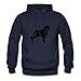 Saint Bernard Dog Art Jameskings Medium Women Navy Lightweight Sweatshirts