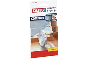 Tesa® Insect Stop - Moustiquaire confort - Rouleau de bande velcro de rechange - 5,6 m, Klettband Ersatzrolle, pink/minze, 1
