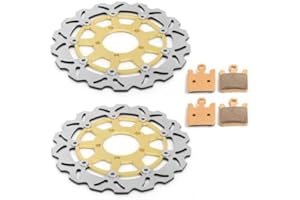 TARAZON Vorne Bremsscheiben +Bremsbeläge für KAWASAKI ZX10R Ninja 2004-2007 ZX6R Ninja 2005-2006 ﻿