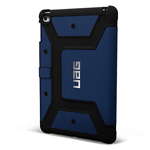 URBAN ARMOR GEAR Folio Schutzhülle für Apple iPad mini 4 (inkl. Retina) - blau [Stoßfest | Standfunktion | Wake/Sleep Funktion | Displayklappe] - UAG-IPDM4-CBT-VP