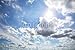 Produktbild Alu-Dibond-Bild 80 x 50 cm: "Clouds on sunny sky", Bild auf Alu-Dibond