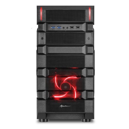 Sharkoon BD28 MIDI ATX Tower PC-Gehäuse rot - 4