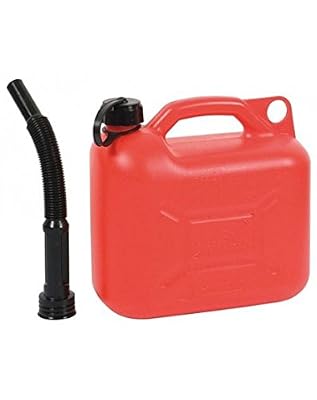 Ribiland prje5 Jerrican avec Bec en polyéthylène, 5 l, Rouge