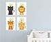 Produktbild Mabi-IN-Design Bild Set Zootiere Din A4 Tiere Wandbilder K046