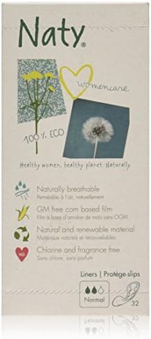 Eco by Naty Bio Pantyliners Normal, 32 Liners