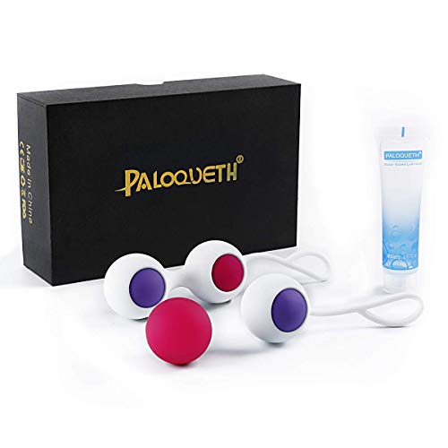 Boules de Geisha Rééducation Périnee Silicone Medical Kegel Kit D'Entraînement Pour Renforcer et Tonifier Les Muscles Pelviens, PALOQUETH Boules de bain