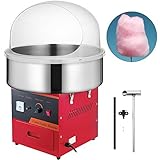 Jolipro Machine à Barbe à Papa Professionnelle avec Couvercle (rouge)