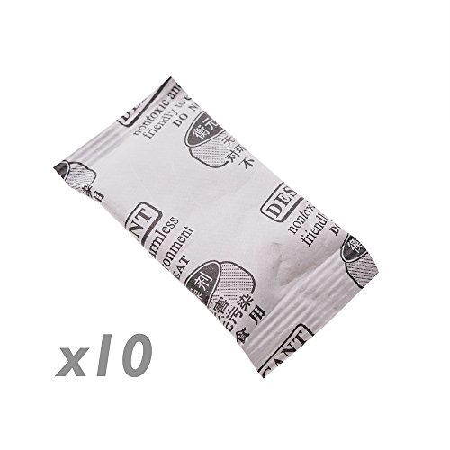 Cablematic - Desiccant dehumidifier bag of silica gel 35x60mm 5g 10 pack