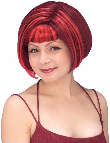 Devil Diva Red Adult Costume Wig