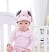 Produktbild SLONG Baby Helm Weiche Baumwolle Verstellbare Baby-Sicherheits-Kopfschutz Verstellbare Kopf Baby-Schutzkappe 6-80 Monate,Pink