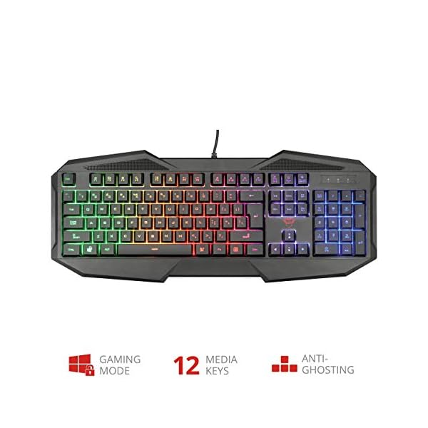 Trust Gaming GXT 830-RW Avonn - Teclado gaming iluminado, con efecto anti-ghosting, negro - Image 3