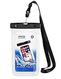 Mpow Wasserdichte Handyhülle, Handytasche Wasserdicht, Staubdichte Schutzhülle für iPhone 11/iPhone X/XR/XS/XS MAX/8/7/6/6s/6splus, Galaxy S20/S10/S9/S8/S7, P30/P20/P10, Andriod usw. bis 6, 5 Zoll