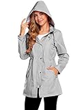 Chaqueta Impermeable Mujer --- 98% poliéster, 2% Spandex. Material 100% impermeable. Esta chaqueta impermeable tiene una capa impermeable en el interior, el exterior puede parecer mojado cuando se usa en días lluviosos, pero el forro interior todavía está seco. Durable rendimiento a prueba de agua. Vestido de algodón rayado, transpirable, suave al tacto, fácil de empacar.