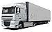 Produktbild Alu-Dibond-Bild 80 x 50 cm: "White truck DAF XF", Bild auf Alu-Dibond