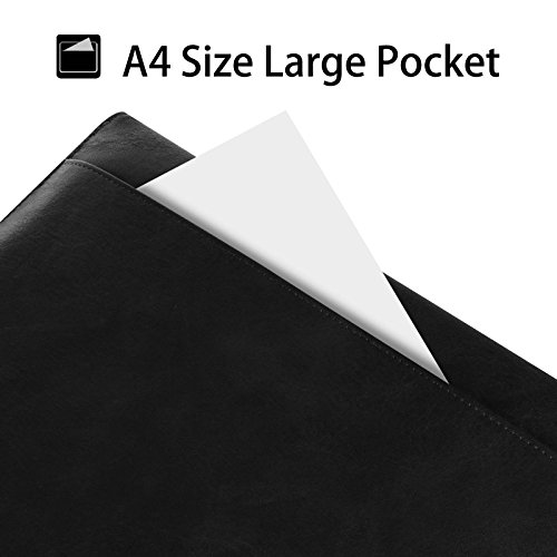 Fintie 11-12 Zoll Tasche – Kunstleder Hülle Schutzhülle Sleeve Wallet Case Aktentasche mit Karten-Slot für Microsoft Surface Pro 4 / 3, Surface 3, Lenovo Yoga Book 10,1 Zoll, MacBook Air 11 / MacBook 12 Notebook Laptop Bag, Schwarz - 4