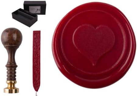 'Wax Seal Kit "SIGILLUM Heart + 1 Stick Wax in Gift Box