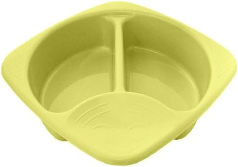 Junior JoySimple Top & Tail Bowl, Everyday Basic for Baby Baths, 2 Seperate Areas for Top and Tail Sponges, Ergonomic Design, Lightweight and Portable, 0m+, 31 x 31cm, Yellow