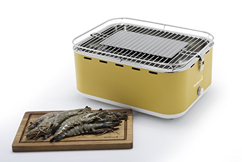 Barbecook rauchfreier Holzkohlegrill / Tischgrill Carlo mit Tragetasche, gelb, 43,5 x 33,5 x 20,5 cm, 2235925000 - 7