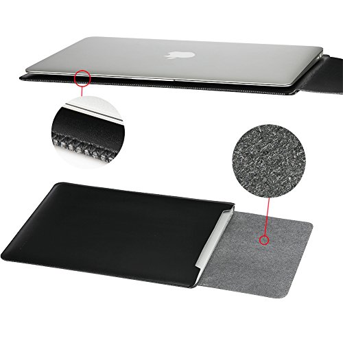 GENORTH   Wasserdicht Mikrofaser PU Leder Laptop H  lle f  r MacBook Air   Macbook Pro 13 3 Zoll  MacBook Schutzh  lle  H  lle  Case  Cover  tasche  M