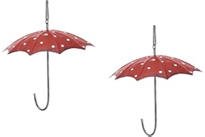 DIO ONLY FOR YOU Meisenknödel-Halter Regenschirm Metall rot weisse Punkte Preis für 2 Stück