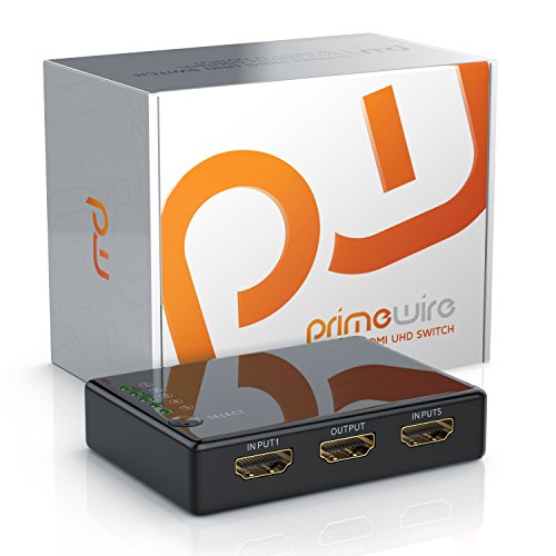 CSL – UHD HDMI Switch / 5 Port HDMI-Umschalter automatisch | 3D, CEC | 36 Bit Deep Color | Full HD 1080p / Ultra HD 2160p / Auflösung: bis 4k bei 30Hz - 4