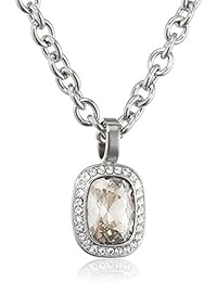 Dyrberg/Kern 337642 - Collar de acero inoxidable con cristal (50 cm)