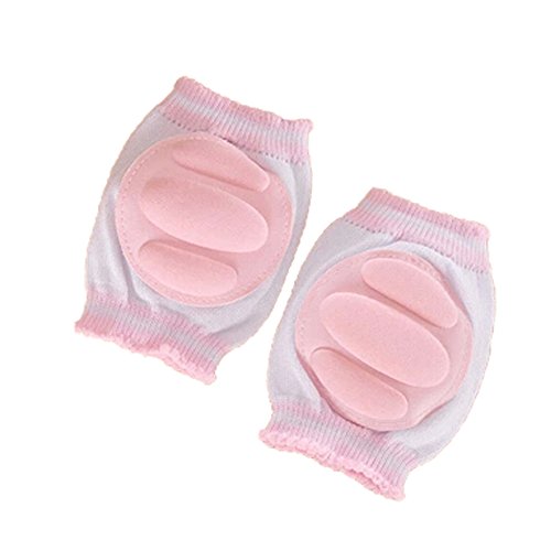 Kids Baby Short Kneepad Safety Knee Pad Reticular Crawling Protector(Pink)