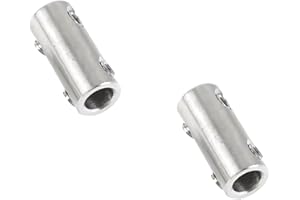 Leliafleury 12mm Wire Rope Cable Clamp 2Pcs Stainless Steel Wire Rope Clips with End Screw Stopper for Cable Fittings