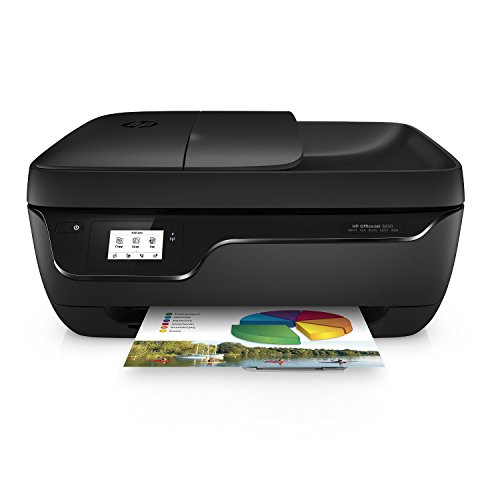 HP OfficeJet 3830 All-in-One Instant Ink Compatible Printer - Black (HP OfficeJet 3830 + OEM Ink Bundle)