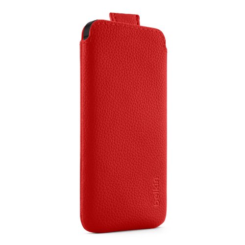 Belkin Pocket Case iPhone 5 Funda de protecci  n Rojo - Fundas para tel  fonos m  viles  Funda de protecci  n  Apple  iPhone 5  Rojo 