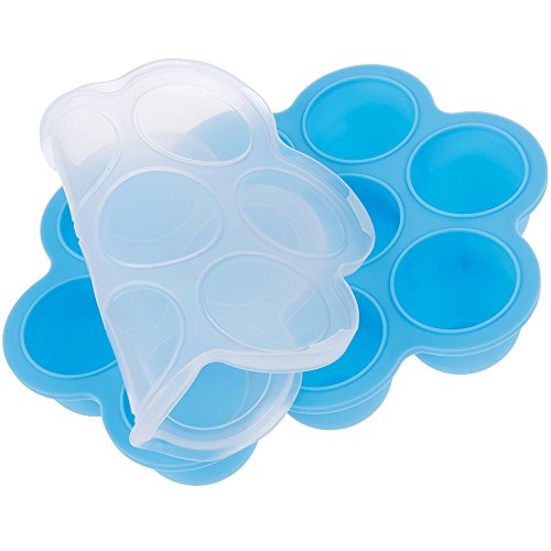 Lictin Einfrieren Babybrei GVDV Babynahrung Aufbewahrung Food Storage Gefrierschrank Behälter-Behälter mit Silikon Clip hausgemachte Babynahrung Silikon Gefrierschrank Lagercontainer Tray - 4