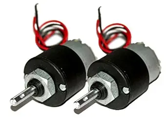 Easy Electronics 12V Dc Gear Motor (Geared Motor) - 300 Rpm- Set Of 2