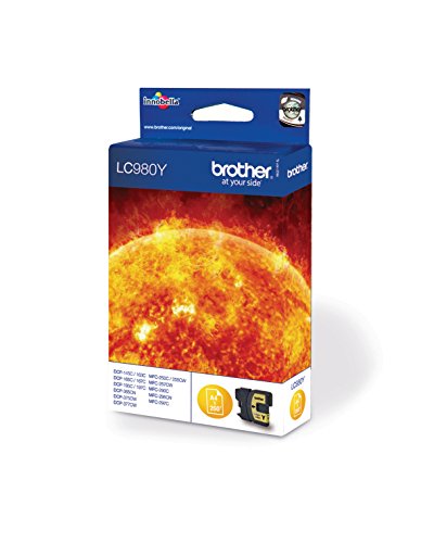 Brother LC-980Y Original Tintenpatrone Gelb (kompatibel mit: Brother DCP-145C,DCP-163C,DCP-165C,DCP-167C,DCP-195C,DCP-197C,DCP-365CN,DCP-375CW,DCP-377CW,MFC-250C,MFC-255CW,MFC-257CW,MFC-290C,MFC-295CN,MFC-297C) - 2