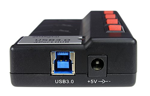 getDigital Ultimate Hub mit Stromversorgung (4-schaltbares Port, USB 3.0) schwarz - 3