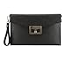 Produktbild WITTCHEN Damen Clutches Damentasche Abendtasche, 2x232 cm, Schwarz, Leder, Echtleder, Handmade, 83-4E-509-1
