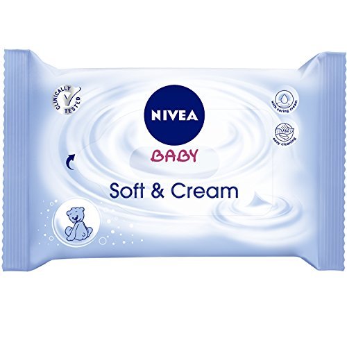 Nivea Soft und Cream Feuchttücher, 1er Pack (1 x 63 Stück)