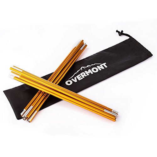 Preisvergleich Produktbild Overmont 2 X 360cm Zeltstange Stützstange Gestänge Aluminum Rohr für Zelt Camping Trekkingzelt