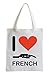 Produktbild I love French Fun Jutebeutel