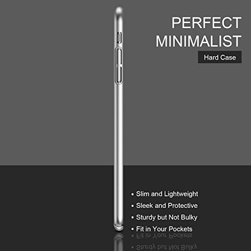 Funda iPhone 8  Funda iPhone 7  HUMIXX Alta Calidad Ultra Slim Anti-Rasgu  o y Resistente Huellas Dactilares Totalmente Protectora Caso de Pl  stico Duro Cover Case  plata 