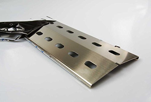 3 x Edelstahl Flammenblech 43,5 x 15 cm für Gasgrill Flammenverteiler Flammenabdeckung Grillblech Brennerabdeckung - 4