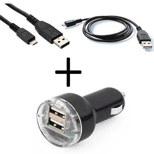 Xtra-Funky Exclusivo universales 12/24v USB - 1A - 2.1A (2.1A Potencia Perfecto para iPads) Adaptador del cargador del coche del...