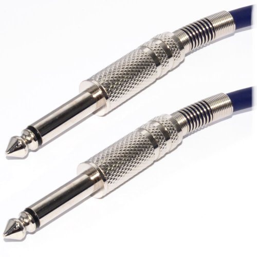 kenable 003120 Cable de Audio 5 m 6,35mm Azul - Cables de Audio (6,35mm, Macho, 6,35mm, Macho, 5 m, Azul)