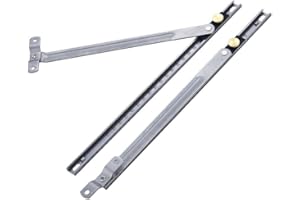 Lokatall Bisagras de ventana, 12 pulgadas, SUS304, bisagra de acero inoxidable para ventana de uPVC/aluminio, altura de la pila 13 mm, 2 unidades