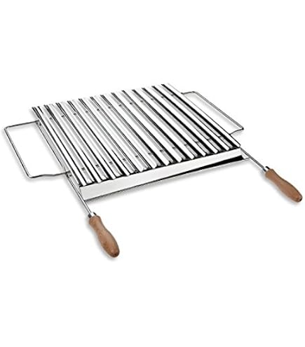 Plaque Barbecue Inox 49x41cm - Grille De Cuisson Pour Charbon Et Bois | IMEX EL ZORRO