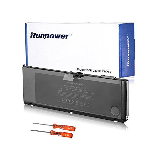 Runpower Akku für Apple MacBook Pro 15″ Serien A1382 A1286 (nur für Core i7 Anfang 2011 Ende 2011 Mid 2012) 15-inch Unibody MB Macbook pro8,2/9,1 [Li-Polymer 79Wh/7200mAh] - 2